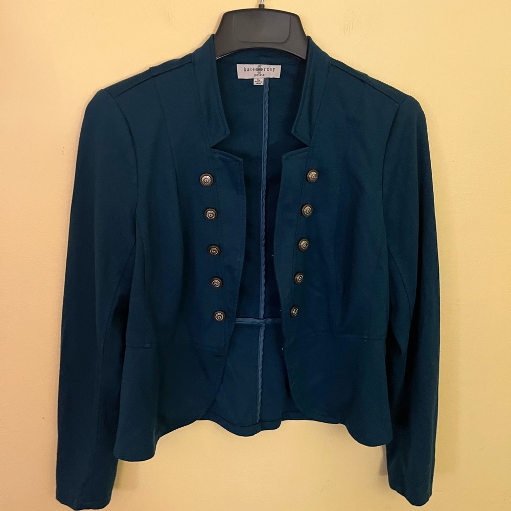 Kate & Rosy Petite Signature Women's Teal Jacket